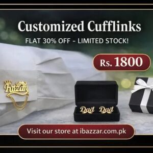 Custom Engraved Formal Shirt Cuff Links Gift