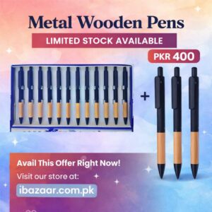 Elegant Wooden Grip Writing Pen for Office & Students